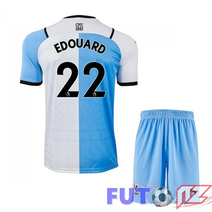 Camiseta Crystal Palace (EDOUARD 22) Ninos Tercera Blanco/Azul 2021/22