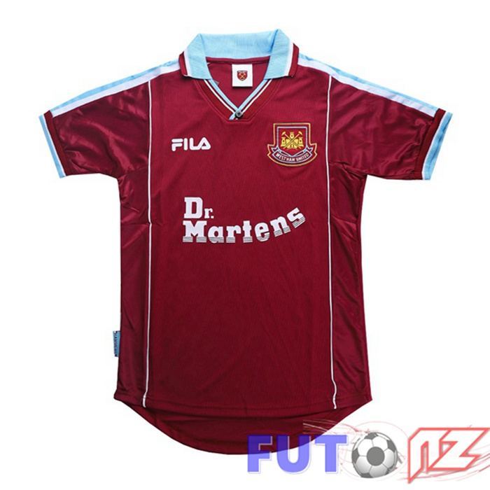 Camiseta West Ham United Retro Primera Violeta 1999-2001 Camiseta West Ham United Retro Primera Violeta 1999-2001