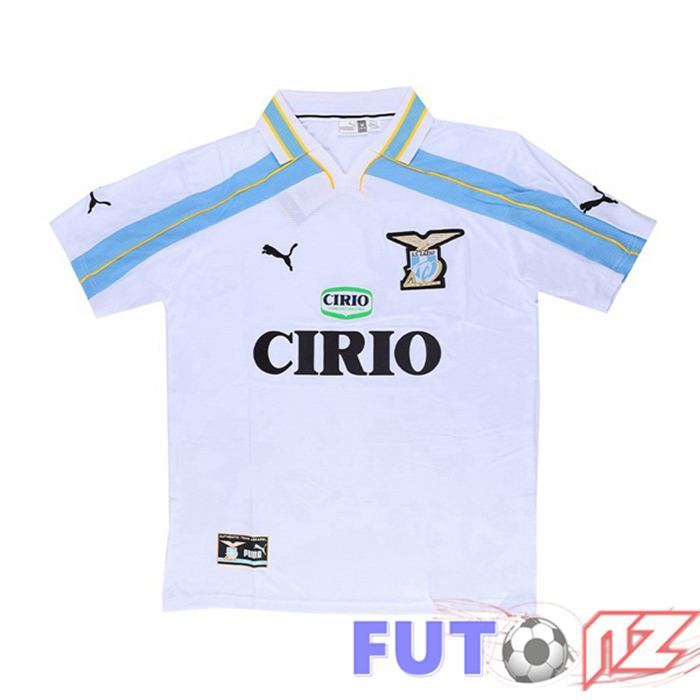 Camiseta SS Lazio Retro Segunda Blanco 1999-2000