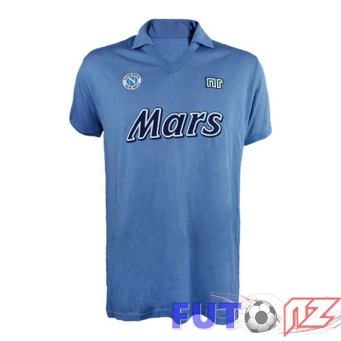 Camiseta SSC Napoli Retro Primera Azul 1989-1990