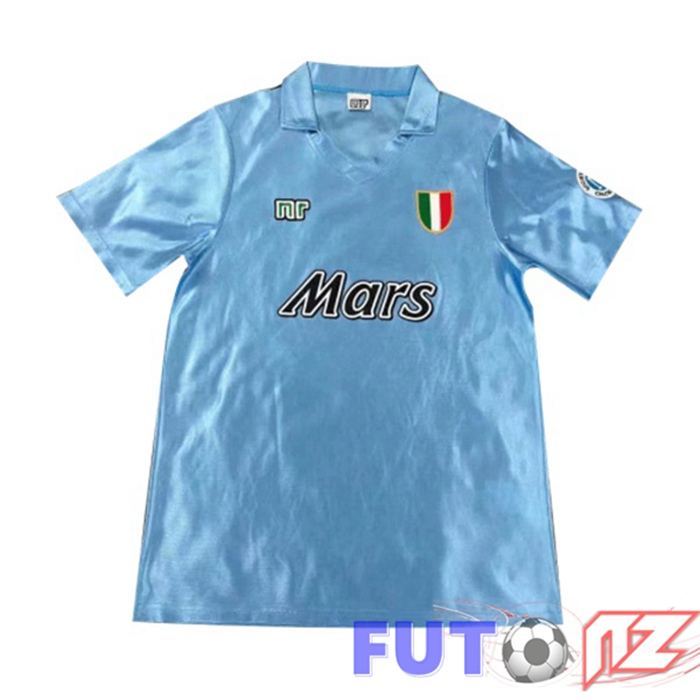 Camiseta SSC Napoli Retro Primera Azul 1990-1991