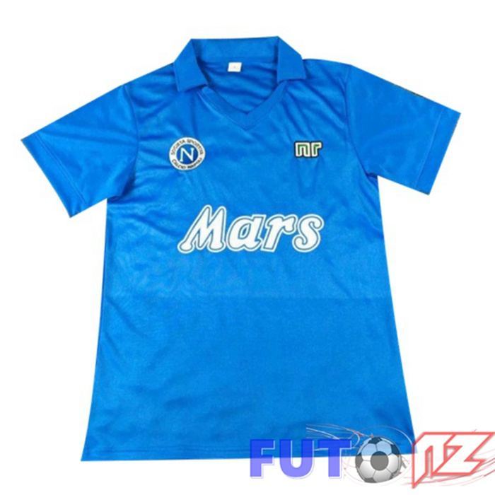 Camiseta SSC Napoli Retro Primera Azul 1988-1989