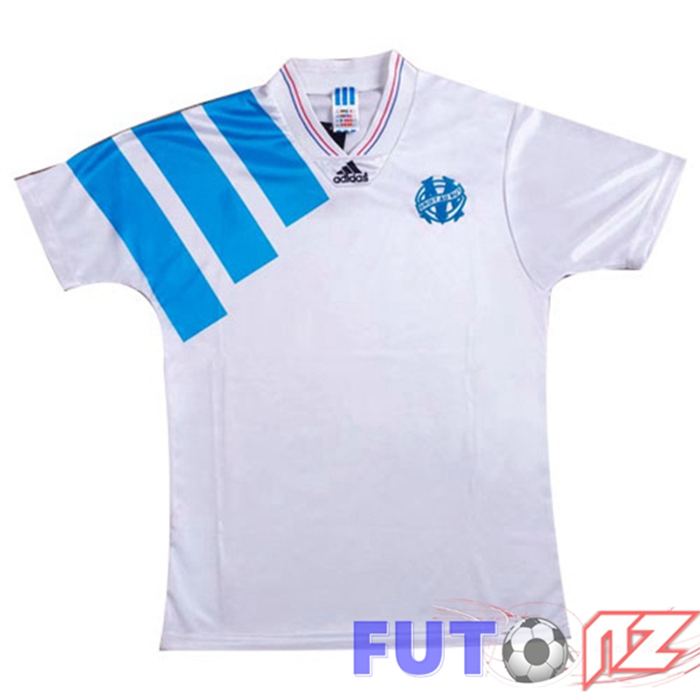 Camiseta Marsella OM Retro Primera Blanco 1992-1993