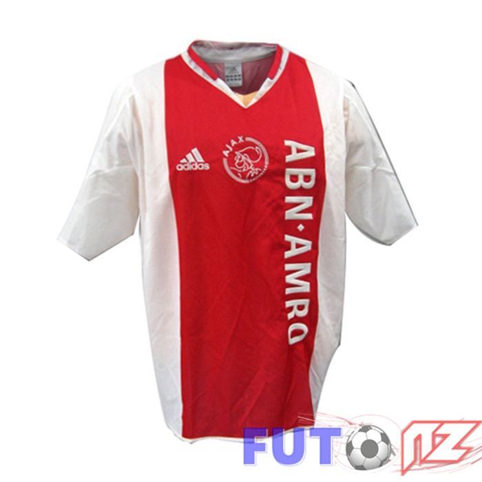 Camiseta AFC Ajax Retro Primera Blanco Rojo 2004-2005