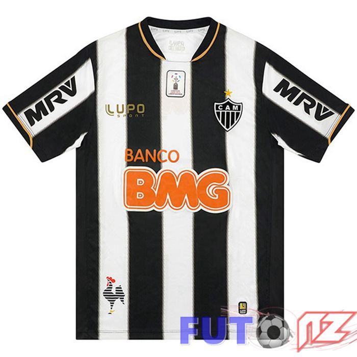 Camiseta Atletico Mineiro Retro Primera Negro Blanco 2013