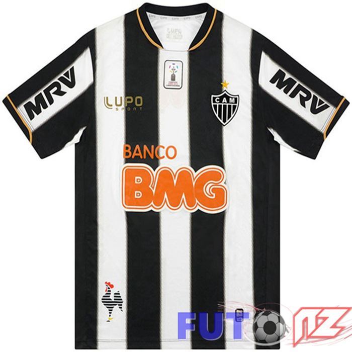 Camiseta Atletico Mineiro Retro Primera Negro Blanco 2013