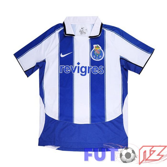 Camiseta FC Porto Retro Primera Blanco Azul 2003-2004
