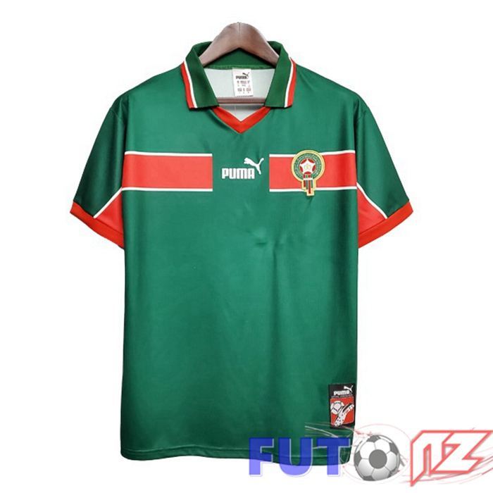 Camiseta Marruecos Retro Primera Verde 1998