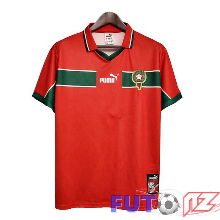 Camiseta Marruecos Retro Segunda Rojo 1998