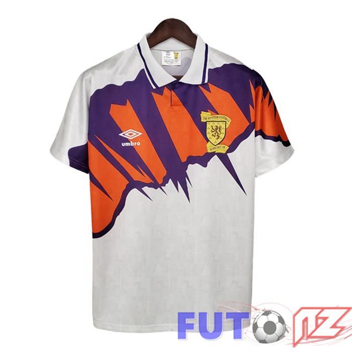 Camiseta Escocia Retro Segunda Blanco 1991-1993