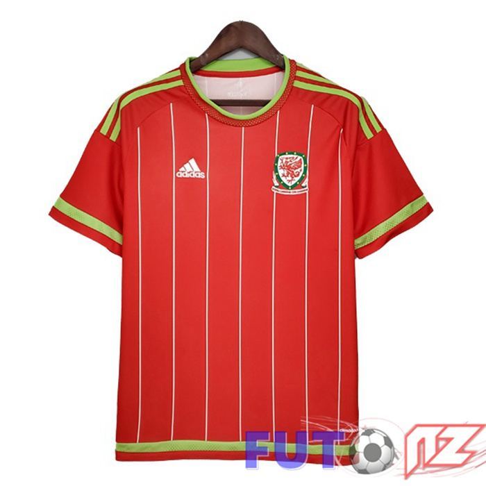 Camiseta Gales Retro Primera Rojo 2015-2016
