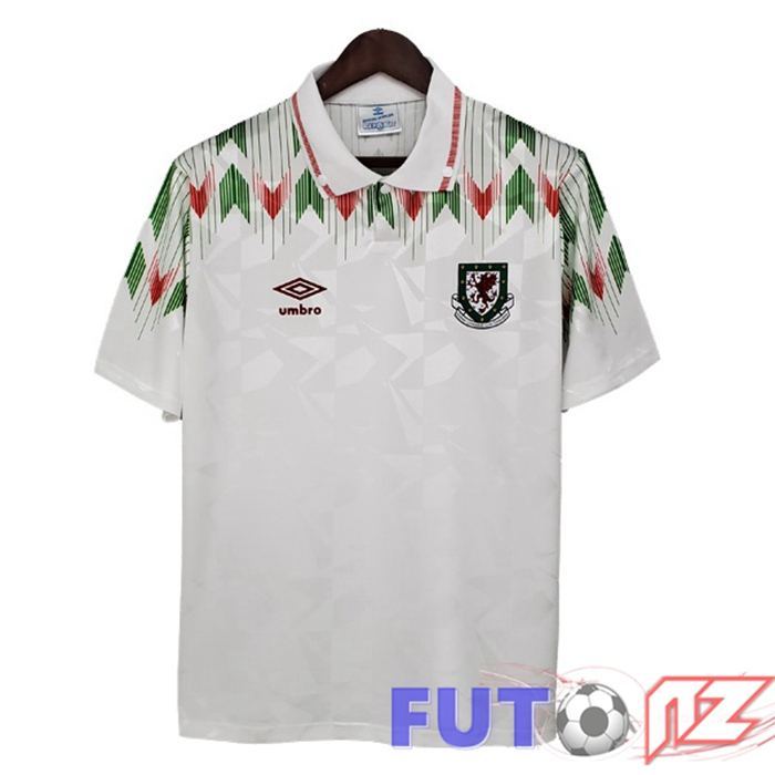Camiseta Gales Retro Segunda Blanco 1990-1992