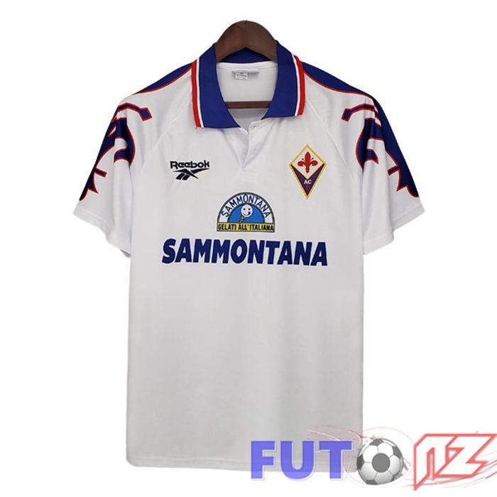 Camiseta ACF Fiorentina Retro Segunda Blanco 1995-1996