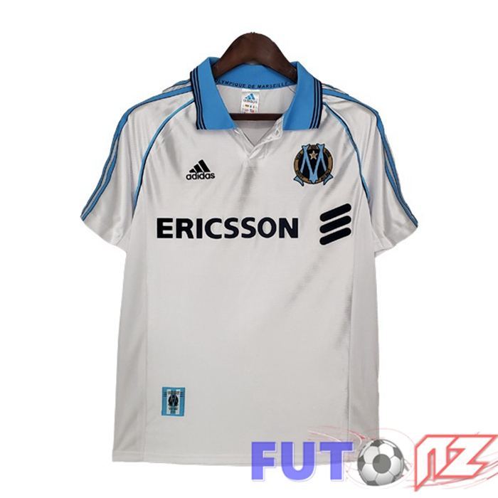 Camiseta Marsella OM Retro Primera Blanco 1998-1999