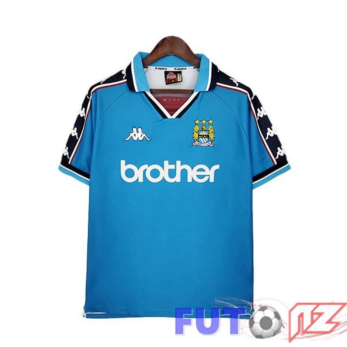 Camiseta Manchester City Retro Primera Azul 1997-1999