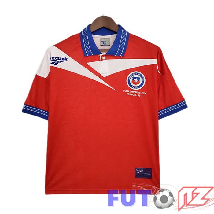 Camiseta Chile Retro Primera Rojo 1998