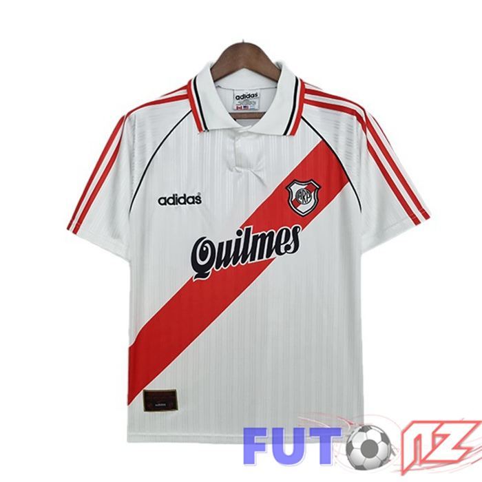 Camiseta River Plate Retro Primera Blanco Rojo 1995-1996