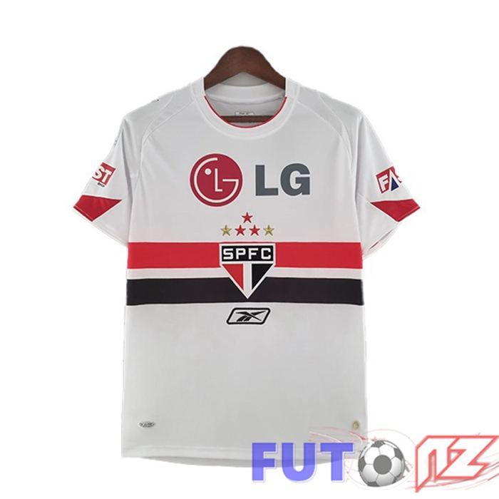 Camiseta Sao Paulo FC Retro Primera Blanco 2006