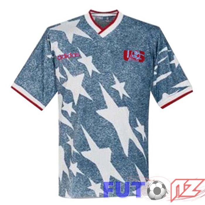 Camiseta Copa Del Mundo Estados Unidos Retro Segunda Azul 1994