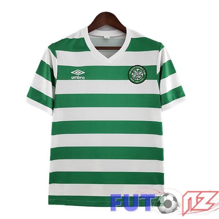Camiseta Celtic FC Retro Primera Verde Blanco 1980-1981
