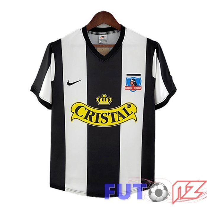 Camiseta Colo-Colo Retro Tercera Negro Blanco 1993