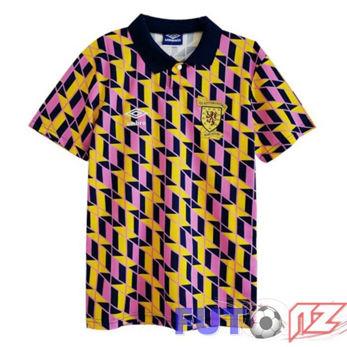 Camiseta Escocia Retro Segunda Amarillo 1988-1989