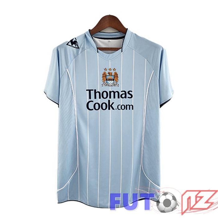 Camiseta Manchester City Retro Primera Azul 2008-2009