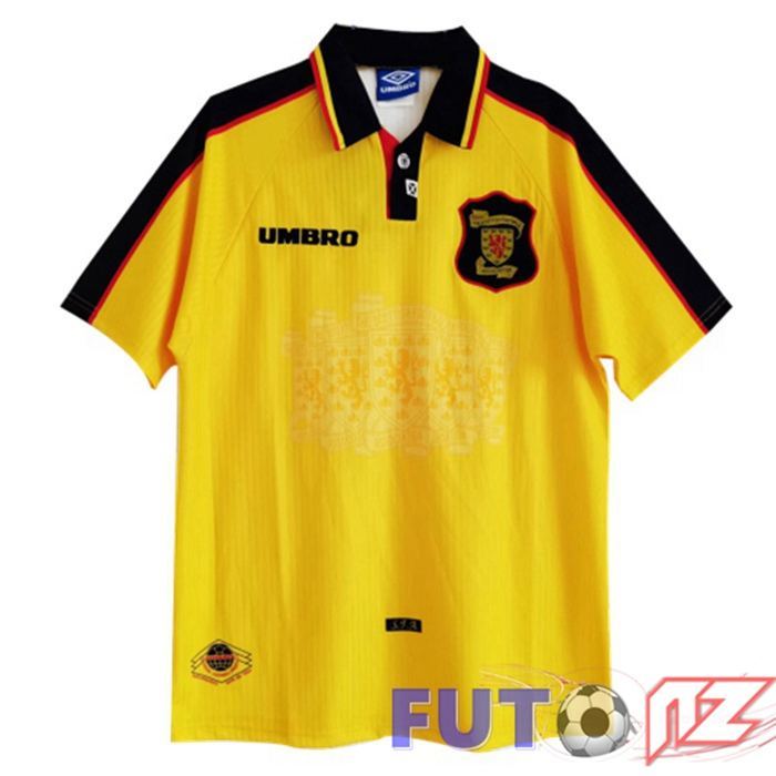 Camiseta Copa Del Mundo Escocia Retro Segunda Amarillo 1998