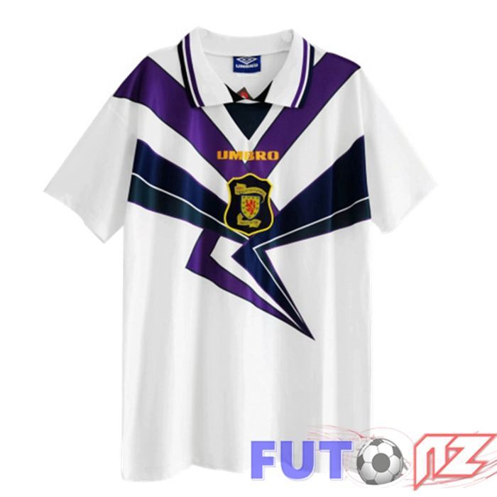 Camiseta Escocia Retro Segunda Blanco 1996