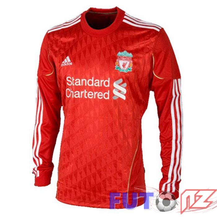 Camiseta FC Liverpool Retro Primera Manga Larga Rojo 2011-2012