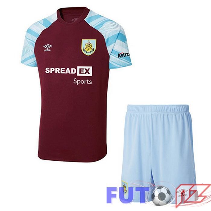 Camiseta Burnley Ninos Primera Castaño 2021/22