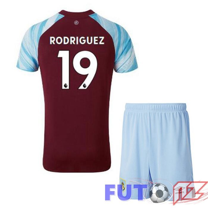 Camiseta Burnley (RODRIGUEZ 19) Ninos Primera Castaño 2021/22