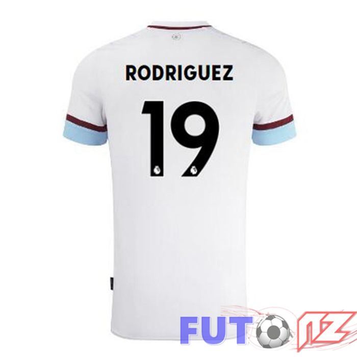 Camiseta Burnley (RODRIGUEZ 19) Segunda Blanco Castaño 2021/22