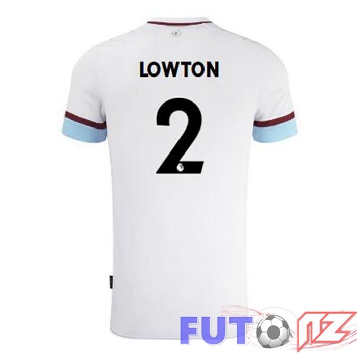 Camiseta Burnley (LOWTON 2) Segunda Blanco Castaño 2021/22