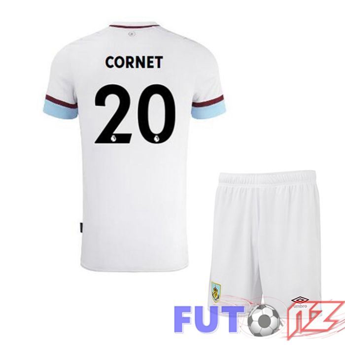 Camiseta Burnley (CORNET 20) Ninos Segunda Blanco Castaño 2021/22