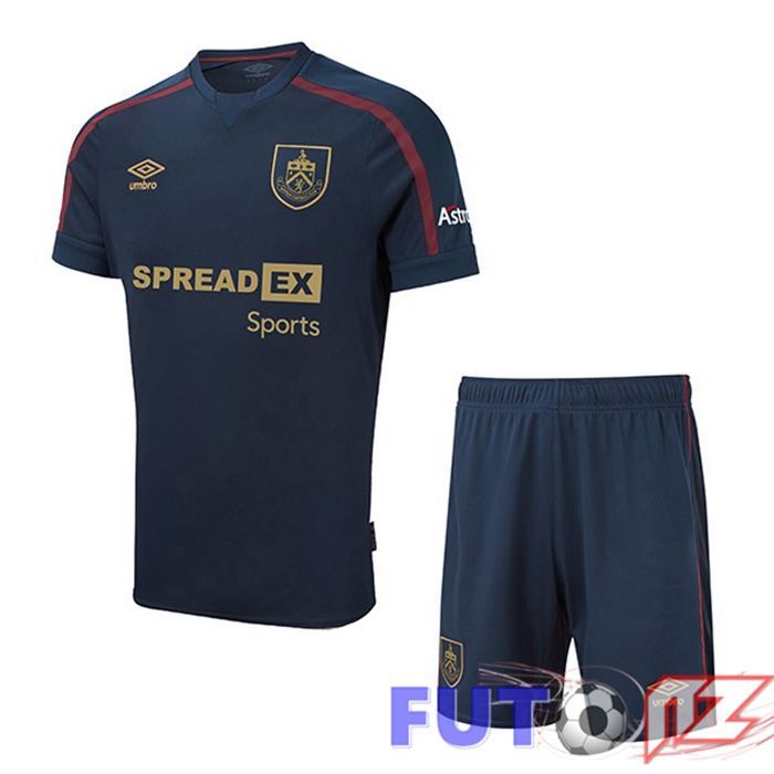 Camiseta Burnley Ninos Tercera Azul Castaño 2021/22