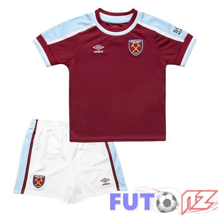 Camiseta West Ham United Ninos Primera Rojo 2021/22