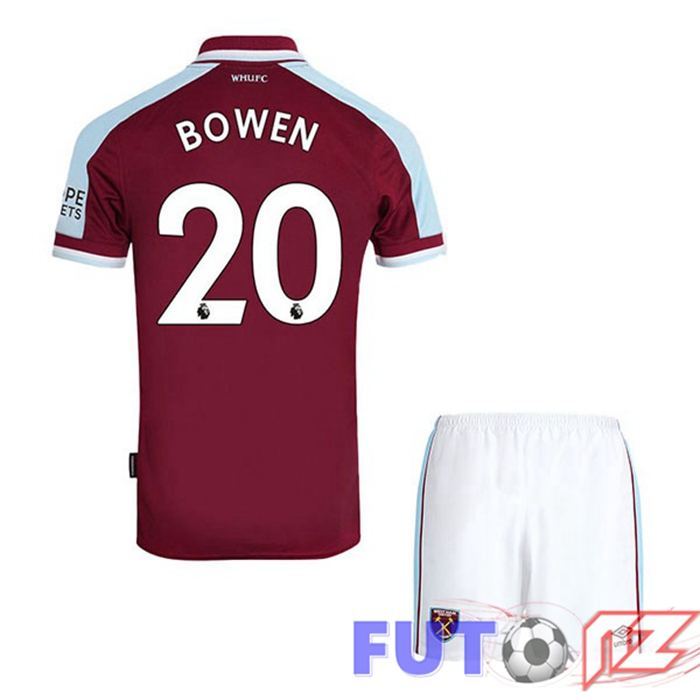 Camiseta West Ham United (BOWEN 20) Ninos Primera Rojo 2021/22