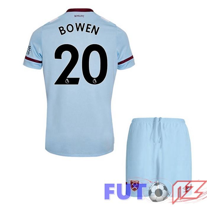 Camiseta West Ham United (BOWEN 20) Ninos Segunda Azul 2021/22