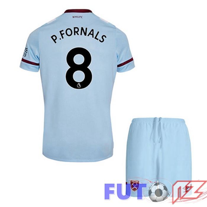 Camiseta West Ham United (P.FORNALS 8) Ninos Segunda Azul 2021/22