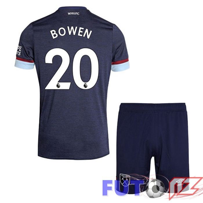 Camiseta West Ham United (BOWEN 20) Ninos Tercera Azul 2021/22