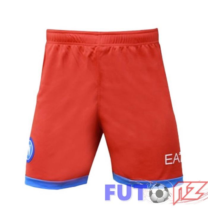 Cortos de Futbol SSC Napoli Cuatro Rojo 21/22