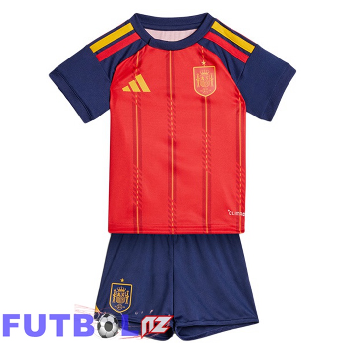 Camisetas De Futbol De España Ninos Primera Rojo 2026/2027 Camisetas De Futbol De España Ninos Primera Rojo 2026/2027