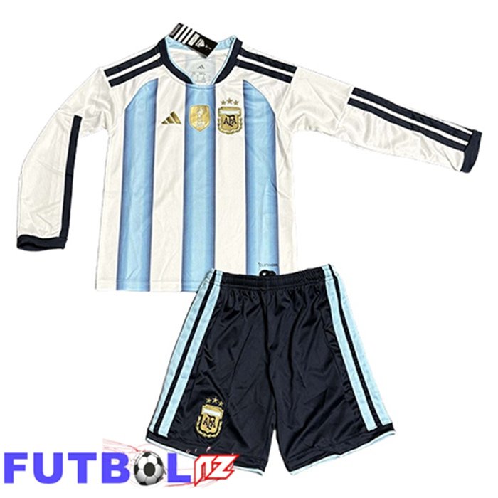 Camisetas De Futbol Argentina Ninos Primera Manga Larga 2026/2027 Camisetas De Futbol Argentina Ninos Primera Manga Larga 2026/2027