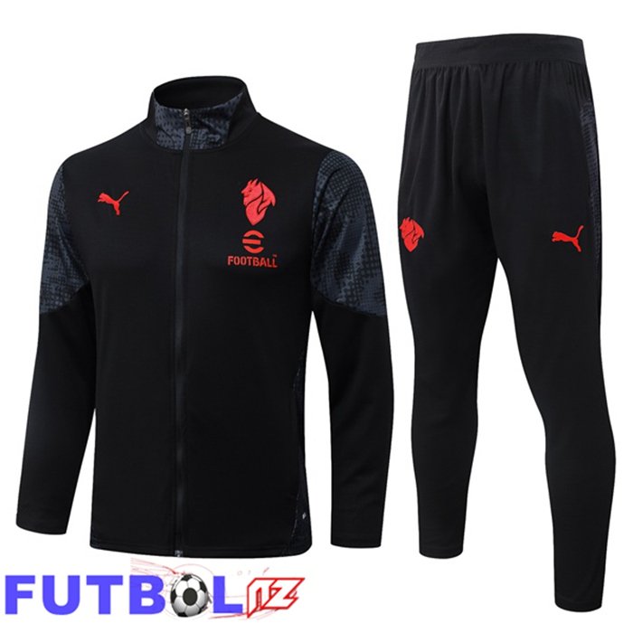 Chandal Equipos De Futbol - Chaqueta AC Milan Negro 2026/2027 Chandal Equipos De Futbol - Chaqueta AC Milan Negro 2026/2027