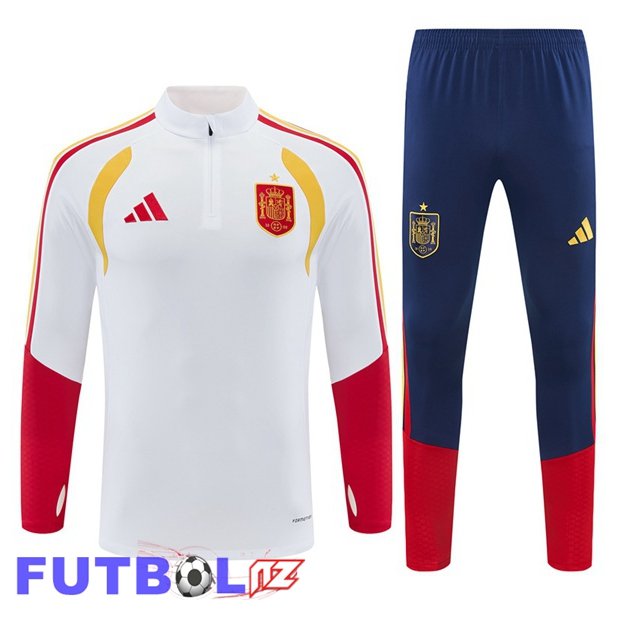 Chandal Equipos De Futbol España Blanco 2026/2027 Chandal Equipos De Futbol España Blanco 2026/2027