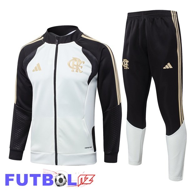 Chandal Equipos De Futbol - Chaqueta Flamengo Blanco 2026/2027 Chandal Equipos De Futbol - Chaqueta Flamengo Blanco 2026/2027