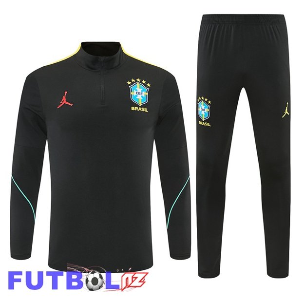 Chandal Equipos De Futbol Brasil Negro Amarillo 2026/2027 Chandal Equipos De Futbol Brasil Negro Amarillo 2026/2027